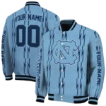 personalized-north-carolina-tar-heels-bolt-stripe-light-blue-varsity-jacket-best-selling.webp