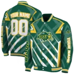 personalized-north-dakota-state-bison-chevron-angles-green-varsity-jacket-best-selling.webp