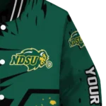 personalized-north-dakota-state-bison-hexagon-cluster-green-black-varsity-jacket-best-selling.webp