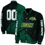 personalized-north-dakota-state-bison-hexagon-mesh-green-black-varsity-jacket-best-selling.webp