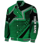 personalized-north-texas-mean-green-star-burst-green-varsity-jacket-best-selling.webp