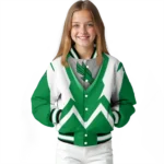 personalized-north-texas-mean-green-v-stripes-green-white-varsity-jacket-best-selling.webp