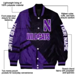 personalized-northwestern-wildcats-hexagon-mesh-purple-black-varsity-jacket-best-selling.webp