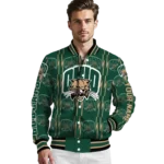 personalized-ohio-bobcats-bolt-stripe-green-varsity-jacket-best-selling.webp