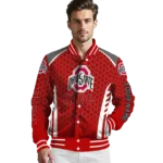 personalized-ohio-state-buckeyes-hexagon-grid-scarlet-varsity-jacket-best-selling.webp