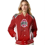 personalized-ohio-state-buckeyes-hexagon-grid-scarlet-varsity-jacket-best-selling.webp