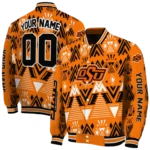 personalized-oklahoma-state-cowboys-pyramid-shapes-orange-varsity-jacket-best-selling.webp