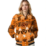 personalized-oklahoma-state-cowboys-pyramid-shapes-orange-varsity-jacket-best-selling.webp