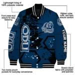 personalized-old-dominion-monarchs-hexagon-cluster-blue-black-varsity-jacket-best-selling.webp