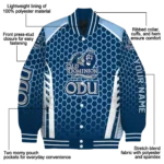 personalized-old-dominion-monarchs-hexagon-grid-blue-varsity-jacket-best-selling.webp