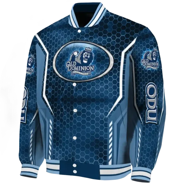personalized old dominion monarchs power plate blue varsity jacket best selling