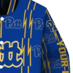 personalized-pittsburgh-panthers-bolt-stripe-royal-blue-varsity-jacket-best-selling.webp