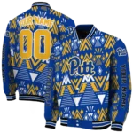 personalized-pittsburgh-panthers-pyramid-shapes-royal-blue-varsity-jacket-best-selling.webp