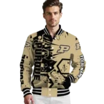 personalized-purdue-boilermakers-hexagon-cluster-gold-black-varsity-jacket-best-selling.webp