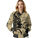 personalized-purdue-boilermakers-hexagon-cluster-gold-black-varsity-jacket-best-selling.webp