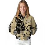personalized-purdue-boilermakers-hexagon-cluster-gold-black-varsity-jacket-best-selling.webp