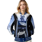 personalized-rice-owls-mesh-effect-navy-blue-black-varsity-jacket-best-selling.webp