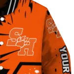 personalized-sam-houston-bearkats-hexagon-cluster-orange-black-varsity-jacket-best-selling.webp