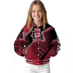 personalized-san-diego-state-aztecs-star-burst-red-varsity-jacket-best-selling.webp