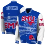 personalized-smu-mustangs-ferris-arena-blue-white-varsity-jacket-best-selling.webp