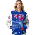 personalized-smu-mustangs-ferris-arena-blue-white-varsity-jacket-best-selling.webp