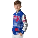 personalized-smu-mustangs-ferris-arena-blue-white-varsity-jacket-best-selling.webp
