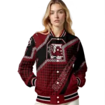 personalized-south-carolina-gamecocks-star-burst-garnet-varsity-jacket-best-selling.webp