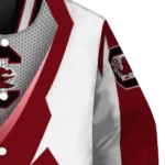 personalized-south-carolina-gamecocks-v-stripes-garnet-white-varsity-jacket-best-selling.webp