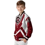 personalized-south-carolina-gamecocks-v-stripes-garnet-white-varsity-jacket-best-selling.webp