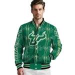 personalized-south-florida-bulls-bolt-stripe-green-varsity-jacket-best-selling.webp