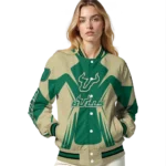 personalized-south-florida-bulls-spider-mark-green-gold-varsity-jacket-best-selling.webp