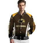 personalized-southern-miss-golden-eagles-hexagon-grid-black-varsity-jacket-best-selling.webp