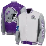 personalized-tcu-horned-frogs-speckled-arms-purple-gray-varsity-jacket-best-selling.webp
