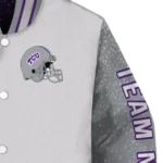 personalized-tcu-horned-frogs-speckled-arms-purple-gray-varsity-jacket-best-selling.webp