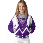personalized-tcu-horned-frogs-v-stripes-purple-white-varsity-jacket-best-selling.webp