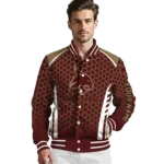 personalized-texas-state-bobcats-hexagon-grid-maroon-varsity-jacket-best-selling.webp