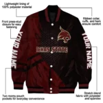 personalized-texas-state-bobcats-hexagon-mesh-maroon-black-varsity-jacket-best-selling.webp