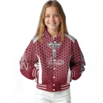 personalized-troy-trojans-hexagon-grid-red-varsity-jacket-best-selling.webp