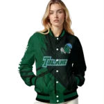 personalized-tulane-green-wave-hexagon-mesh-green-black-varsity-jacket-best-selling.webp