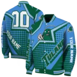 personalized-tulane-green-wave-star-burst-green-varsity-jacket-best-selling.webp