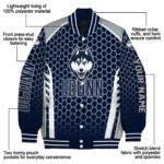 personalized-uconn-huskies-hexagon-grid-blue-varsity-jacket-best-selling.webp
