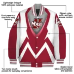 personalized-umass-minutemen-v-stripes-red-white-varsity-jacket-best-selling.webp