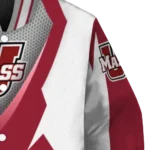 personalized-umass-minutemen-v-stripes-red-white-varsity-jacket-best-selling.webp