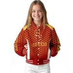 personalized-usc-trojans-hexagon-grid-red-varsity-jacket-best-selling.webp