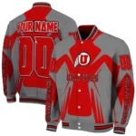 personalized-utah-utes-spider-mark-red-gray-varsity-jacket-best-selling.webp
