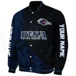 personalized-utsa-roadrunners-hexagon-mesh-orange-black-varsity-jacket-best-selling.webp