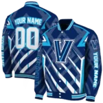 personalized-villanova-wildcats-chevron-angles-navy-varsity-jacket-best-selling.webp