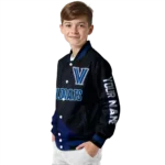 personalized-villanova-wildcats-hexagon-mesh-navy-black-varsity-jacket-best-selling.webp
