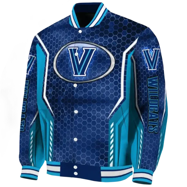 personalized villanova wildcats power plate navy varsity jacket best selling