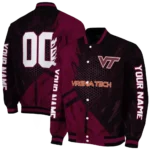 personalized-virginia-tech-hokies-hexagon-mesh-maroon-black-varsity-jacket-best-selling.webp